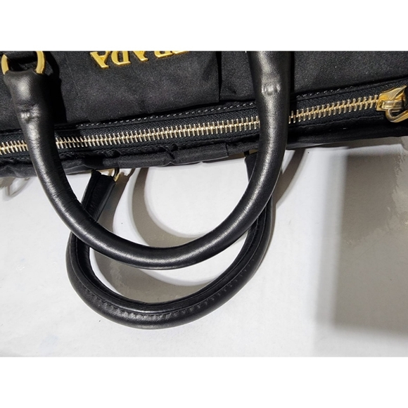 Prada Convertible Satchel Tessuto Bag Black - Picture 11 of 13